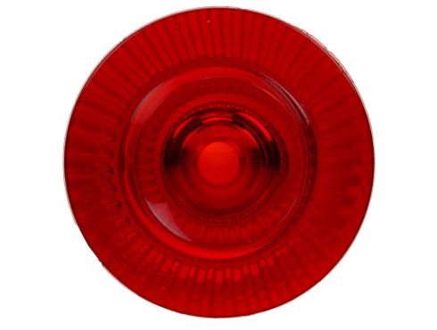Round, Red, Acrylic, Replacement Lens for, Snap-Fit