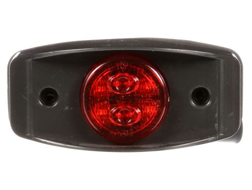 30 Series, LED, Red Round, 1 Diode, Marker Clearance Light, PC, Bracket Mount, Socket Assembly, Female Military Boot/Ring Terminal, 12-24V, Kit