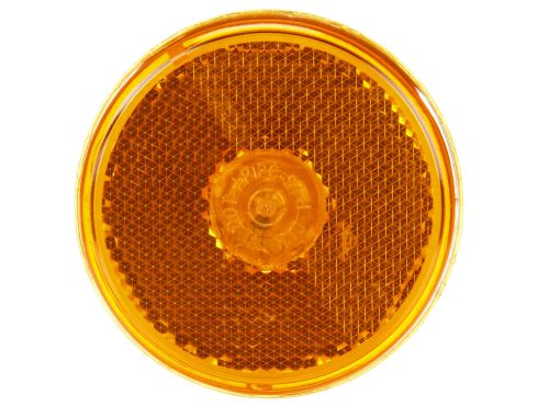 10 Series, Incandescent, Yellow Round, 1 Bulb, Marker Clearance Light, PC, Reflectorized, PL-10, 12V, Bulk