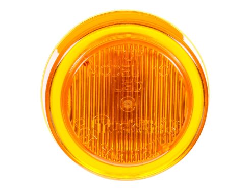 10 Series, LED, Yellow Round, 2 Diode, Marker Clearance Light, P2, Fit 'N Forget M/C, 12V