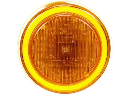 10 Series, LED, Yellow Round, 3 Diode, Marker Clearance Light, P2, Fit 'N Forget M/C, 12-24V