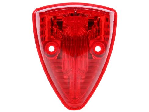 Signal-Stat, LED, Red Triangular, 13 Diode, Marker Clearance Light, PC, 2 Screw, Hardwired, Stripped End, 12V
