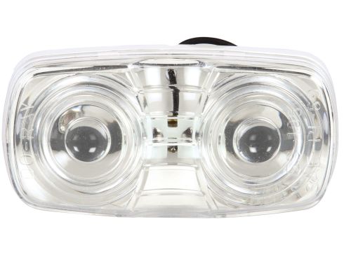 Signal-Stat, Permastat, Incandescent, 2 Bulb, Rectangular Clear, Utility Light, Bracket Mount, Hardwired, Blunt Cut, 12V