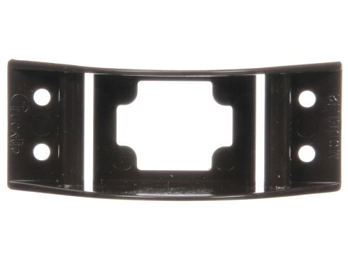 12 Series, Bracket Mount, 12 Series Lights, Used In Rectangular Shape Lights, Brown ABS, 4 Screw Bracket Mount