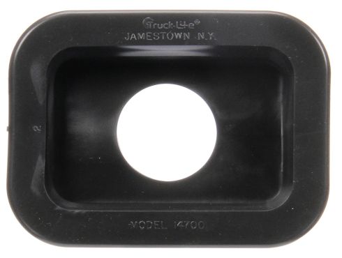 Open Back, Black PVC, Grommet for 14 Series and 2.5 x 3.5 in. Lights, Rectangular