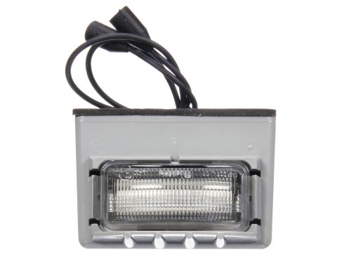 15 Series, LED, 3 Diode, License Light, Rectangular, Gray Bracket Mount, Hardwired, Female PL-10, 12V, Kit