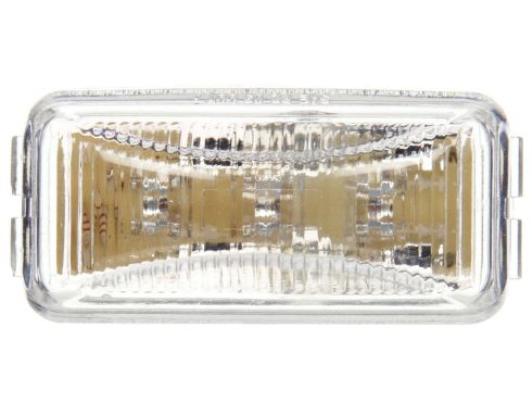 Signal-Stat, LED, Clear/Yellow Rectangular, 3 Diode, Marker Clearance Light, P2, PL-10, 12V