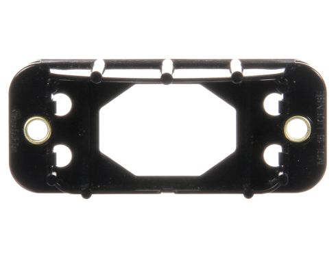 Bracket Mount, 15 Series License Lights, Used In Rectangular Shape Lights, Black Polycarbonate, 2 Screw Bracket Mount