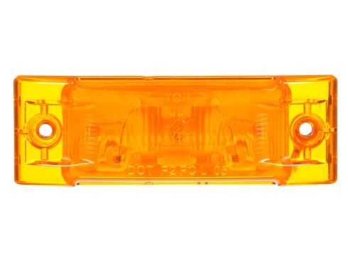 Super 21, Incandescent, Yellow Rectangular, 1 Bulb, Marker Clearance Light, PC, 2 Screw, Super 21 Plug, Stripped End, 12V, Kit