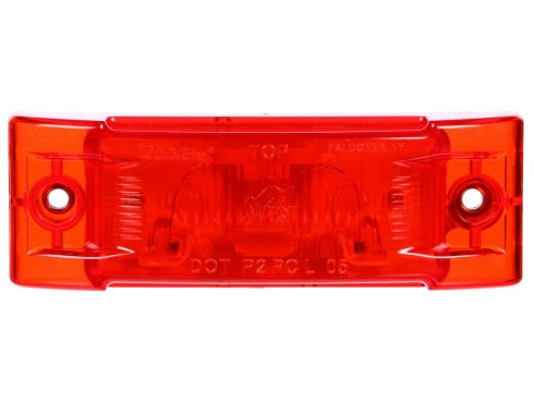 Super 21, Incandescent, Red Rectangular, 1 Bulb, Marker Clearance Light, PC, 2 Screw, Super 21 Plug, Stripped End, 24V, Kit