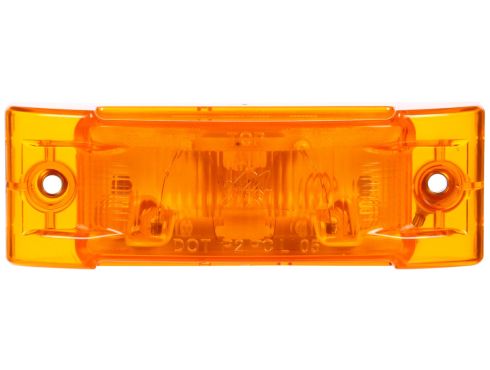 Super 21, Incandescent, Yellow Rectangular, 1 Bulb, Marker Clearance Light, PC, 2 Screw, Super 21 Plug, Stripped End, 24V, Kit