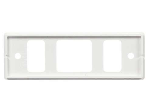 Super 21, Bracket Mount, 21 Series Lights, Used In Rectangular Shape Lights, White Polycarbonate, 2 Screw Bracket Mount