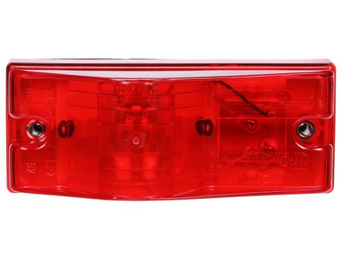 22 Series, w/Gasket, Incandescent, Red Rectangular, 1 Bulb, Side Turn Signal, 2 Screw, PL-3, 12V