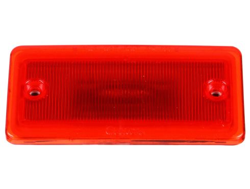25 Series, LED, Red Rectangular, 3 Diode, Marker Clearance Light, P2, 2 Screw Surface Mount, Hardwired, Stripped End, 12V