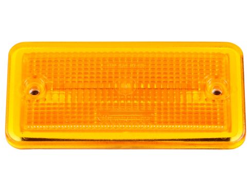 25 Series, Incandescent, Yellow Rectangular, Marker Clearance Light, P2, 2 Screw, Reflectorized, Socket