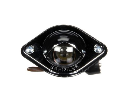 26 Series, Incandescent, 1 Bulb, License Light, Round, Chrome 2 Screw Bracket Mount, Hardwired, .156 bullet, 12V