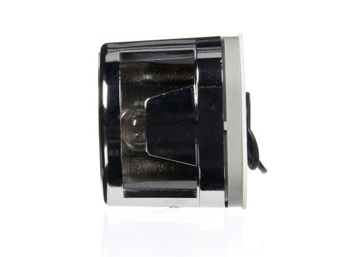 26 Series, Incandescent, 1 Bulb, License Light, Rectangular, Black 2 Screw Bracket Mount, Hardwired, Stripped End, 12V