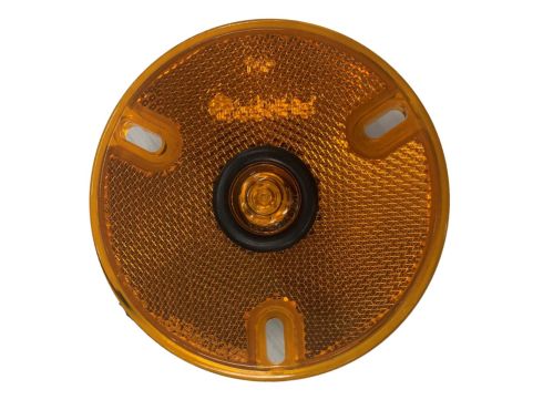 33 Series LED 4"X4" 1 Diode Marker Light Kit with Reflector Amber Lens