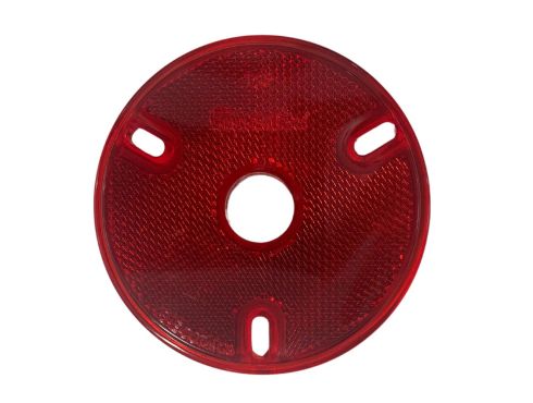 33 series 4" Round Red Reflector with 1 Diode Slots for 33 Series Marker Light