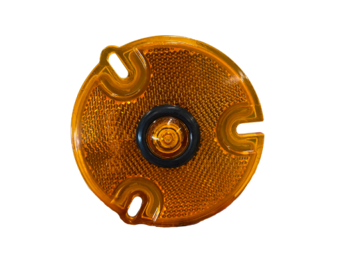 33 Series, LED, 3.25", Amber, Round, 1 Diode, Rivet Mount, .180 bullets, P2/PC Rated, Dual Function Reflectorized, Marker & Clearance Light