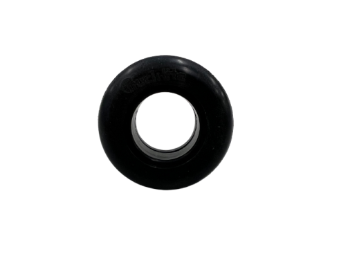 33 Series, 1", Round, Black, Rubber, Open Back, Material Range 0.125" - 0.25", Grommet Mount