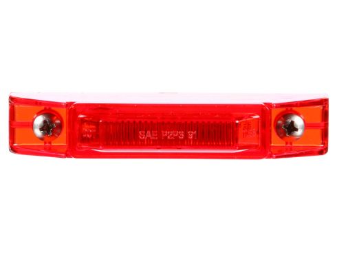 35 Series, LED, Red Rectangular, 1 Diode, Marker Clearance Light, P2, 2 Screw, Fit 'N Forget M/C, .180 Bullet Terminal/Ring Terminal, 12V, Kit