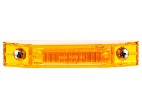 35 Series, LED, Yellow Rectangular, 2 Diode, Marker Clearance Light, P2, 2 Screw, Fit 'N Forget M/C, 12V