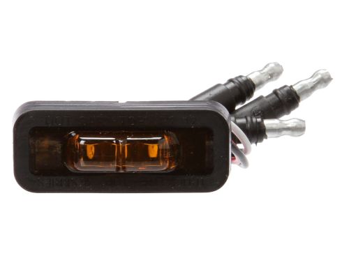 36 Series, Dual-Function, Flex-Lite, LED, Rectangular, Yellow, 3 Diode, Black, 12V