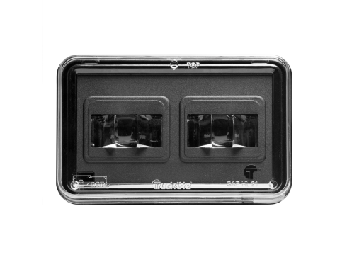 37 Series, LED, 4"x6", Rectangular, 2 Diode , Clear, Polycarbonate Lens, Hardwired, Low Beam , Direct LED Headlight, Bulk