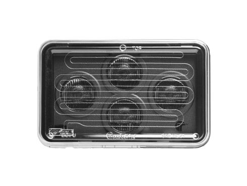37 Series, LED, 4"x6", Rectangular, 4 Diode, Clear, Polycarbonate Lens, Hardwired, High Beam, Heated  , Direct LED Headlight
