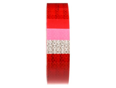 Signal-Stat, Red/White Reflective Tape, 2 in. x 150 ft.