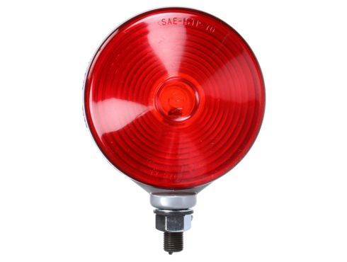 Signal-Stat, O-Ring Lens Gasket, Incandescent, Red/Yellow Round, 1 Bulb, Dual Face, 1 Wire, Pedestal Light, 1 Stud, Gray, Stripped End