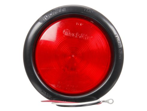 40 Series, Incandescent, Red, Round, 1 Bulb, Stop/Turn/Tail, Black Grommet Mount, PL-3, Stripped End/Ring Terminal, 12V, Kit