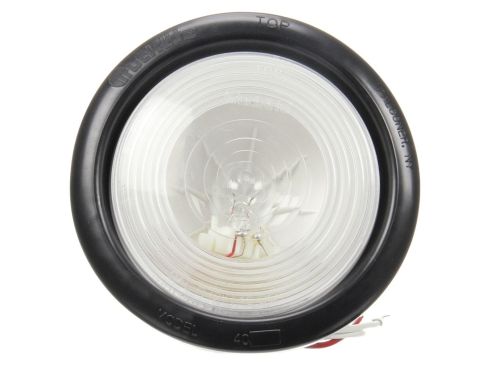 40 Series, Incandescent, Clear Round, 1 Bulb, Back-Up Light, Black Grommet Mount, PL-2, Stripped End/Ring Terminal, 12V, Kit, Bulk