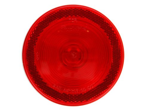 40 Series, Incandescent, Red, Round, 1 Bulb, Stop/Turn/Tail, Black Grommet Mount, Reflectorized, PL-3, Stripped End/Ring Terminal, 12V, Kit