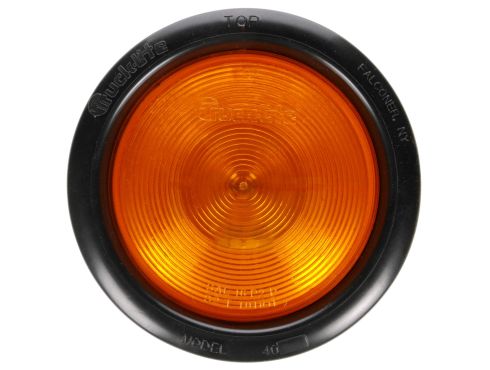 40 Economy, Incandescent, Yellow Round, 1 Bulb, Front/Park/Turn, Black PVC, Grommet Mount, 12V, PL-3, Stripped End/Ring Terminal, Kit, Pallet