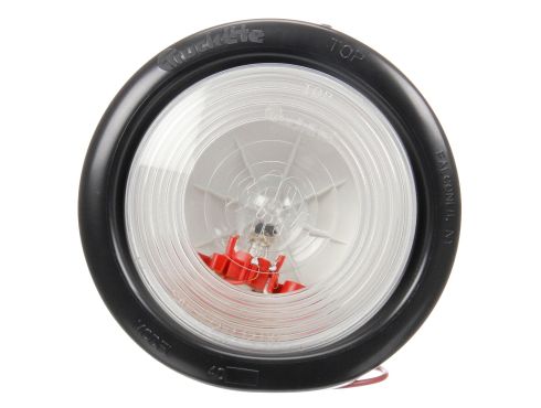 Super 40, Incandescent, Clear Round, 1 Bulb, Back-Up Light, Black Grommet Mount, PL-2, Stripped End/Ring Terminal, 12V, Kit
