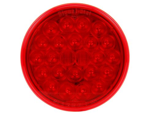 Signal Stat By Truck-Lite, 4050_1F, 4 in, Red, Round, 24 Diode, Stop/Turn/Tail
