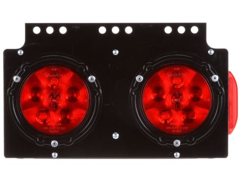 40 Series, LED, M/C & S/T/T Light Module w/ Side Marker, Right Hand Side, Black Steel, 12V