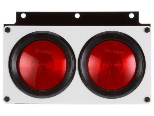 40 Series, Incandescent, S/T/T Light Module, Left Hand Side, Black Steel, 12V