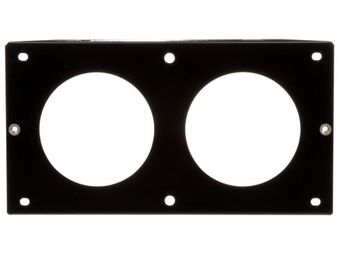 40 Series, Bracket Mount, 4 in Diameter Lights, Used In Rectangular Shape Lights, Black Steel, 2 Screw Bracket Mount