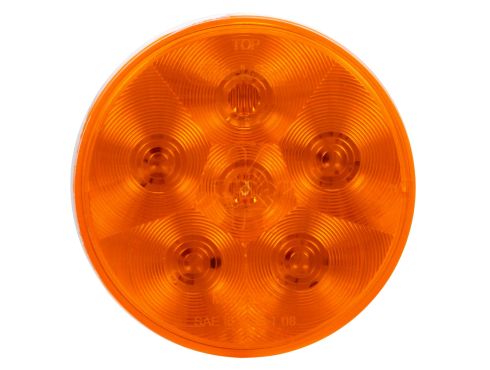 Super 44, In-Phase, LED, Strobe, 6 Diode, Round Yellow, Class II, Hardwired, Stripped End, 12V