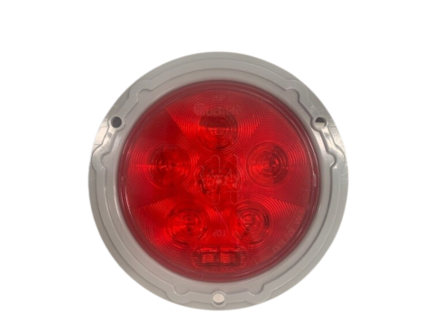 TL, 44278R_1F, Round, 4in, Red, 8 Diode, Warning Light