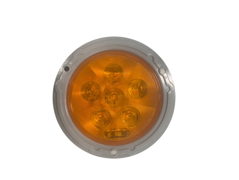 TL, 44278Y_1F, Round, 4in, Amber, 8 Diode, Warning Light