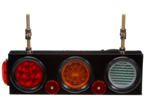 Super 44, LED, Back-Up & S/T/T Light Module w/ Side Marker, Left Hand Side, Black PVC, Turn Signal, 12V
