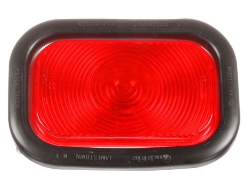 45 Series, CHMSL Products, Incandescent, High Mounted Stop Light, 1 Bulb, Rectangular Red Polycarbonate, Black Grommet Mount, PL-2, Stripped End/Ring Terminal, 12V, Kit