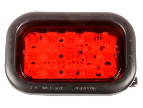 45 Series, LED, Red, 15 Diode, LLV Stop/Turn/Tail, Black Grommet Mount, Hardwired, Packard Connector, 12V, Kit