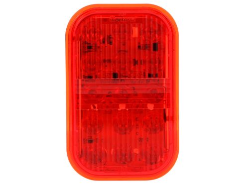45 Series, European Approved, LED, Fog Light, 19 Diode, Rectangular, Red Polycarbonate, Hardwired, .180 Bullet Terminal, 12-24V, Kit