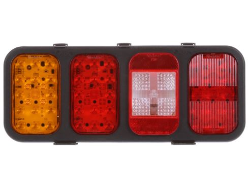 45 Series, Incandescent/LED, Back-Up & Rear Fog Lights & S/T Light Module, Left Hand Side, Black Polypropylene, Turn Signal, 24V