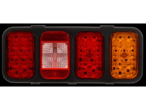 45 Series, Incandescent/LED, Back-Up & Rear Fog Lights & S/T & Light Module, Left Hand Side, Black Polypropylene, Turn Signal, 12V